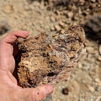 Oxidized mineralized tuff - Wednesday Mine area