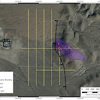 IP Survey Grid along west-dipping range front fault