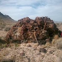 Discordant structurally controlled jasperoid breccia